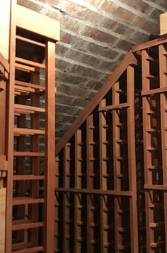 wood wine cellar racks