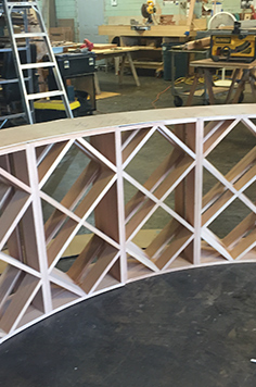 wood marble wine cellar