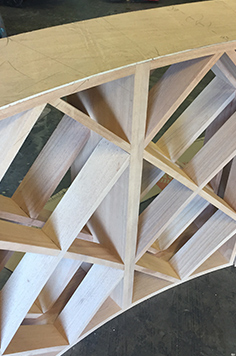 wood marble wine cellar