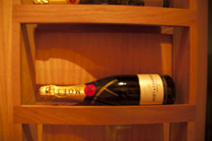carpentry, wood work, red wine, custom wood work, champagne bottle, aabc wine cellar, detail, design, craftsmanship, crafty